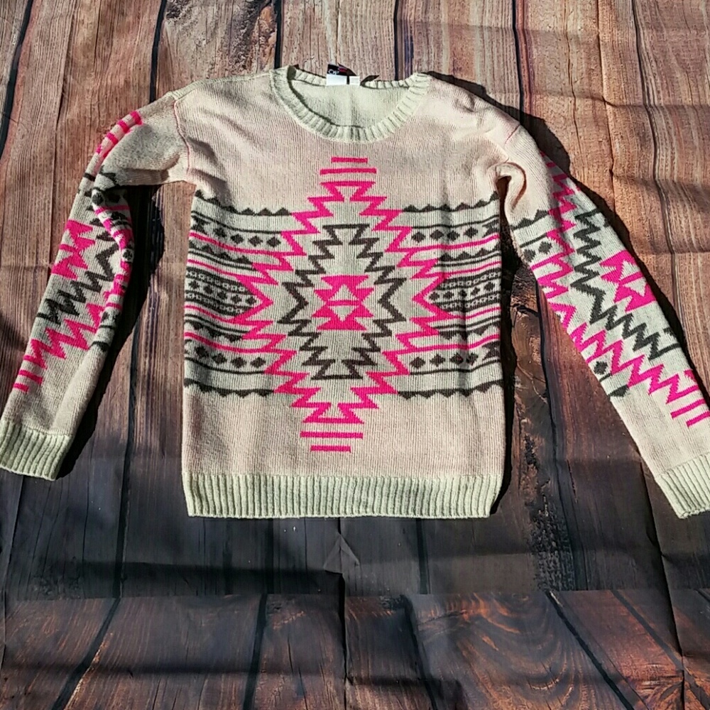 Aztec crewneck sweater
